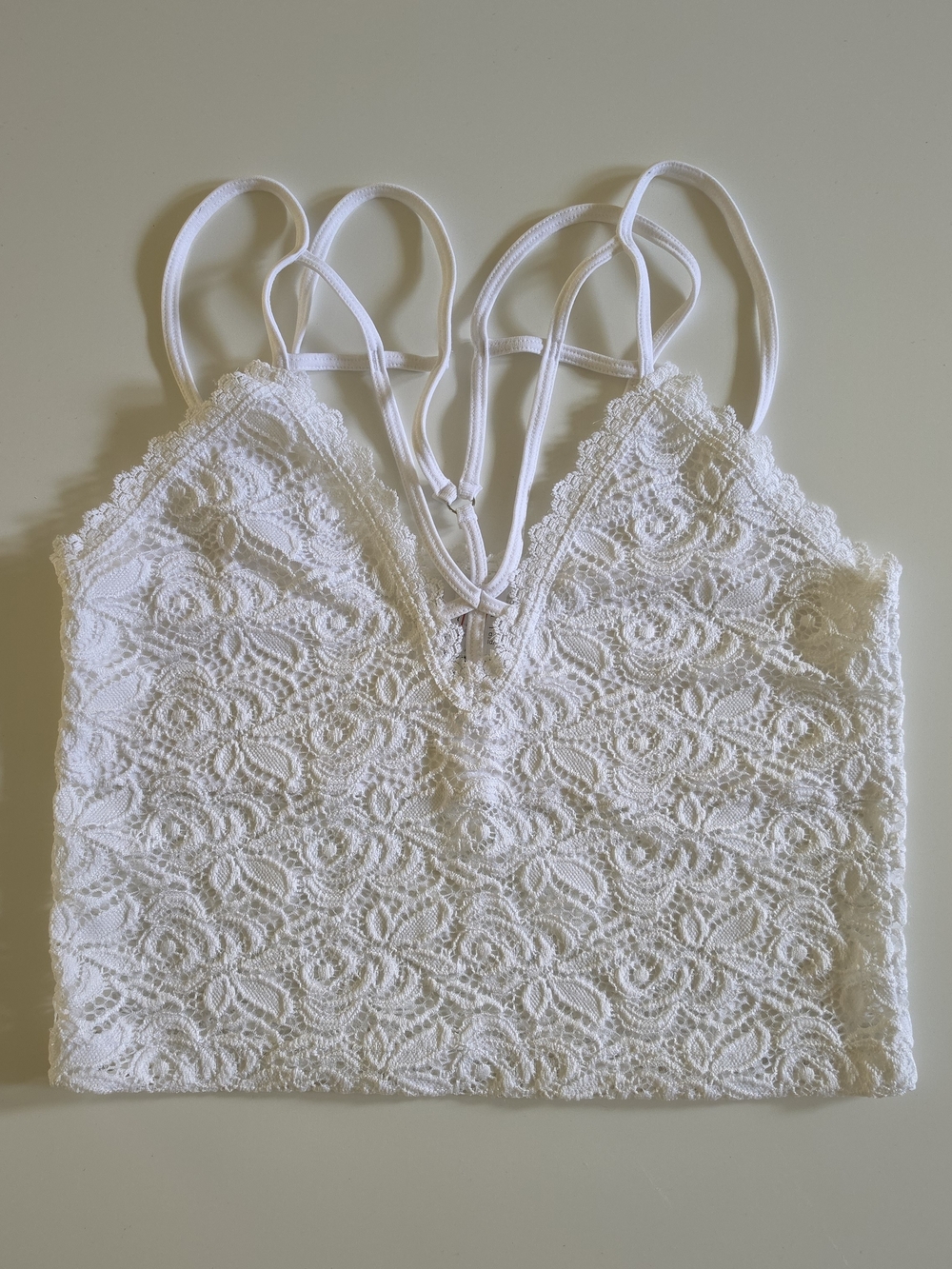 Lace Strappy Bralette Crop Top